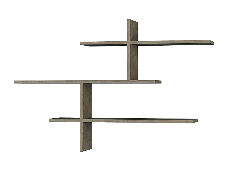 Regal LEO - Dunkelbraun, 123x81x22