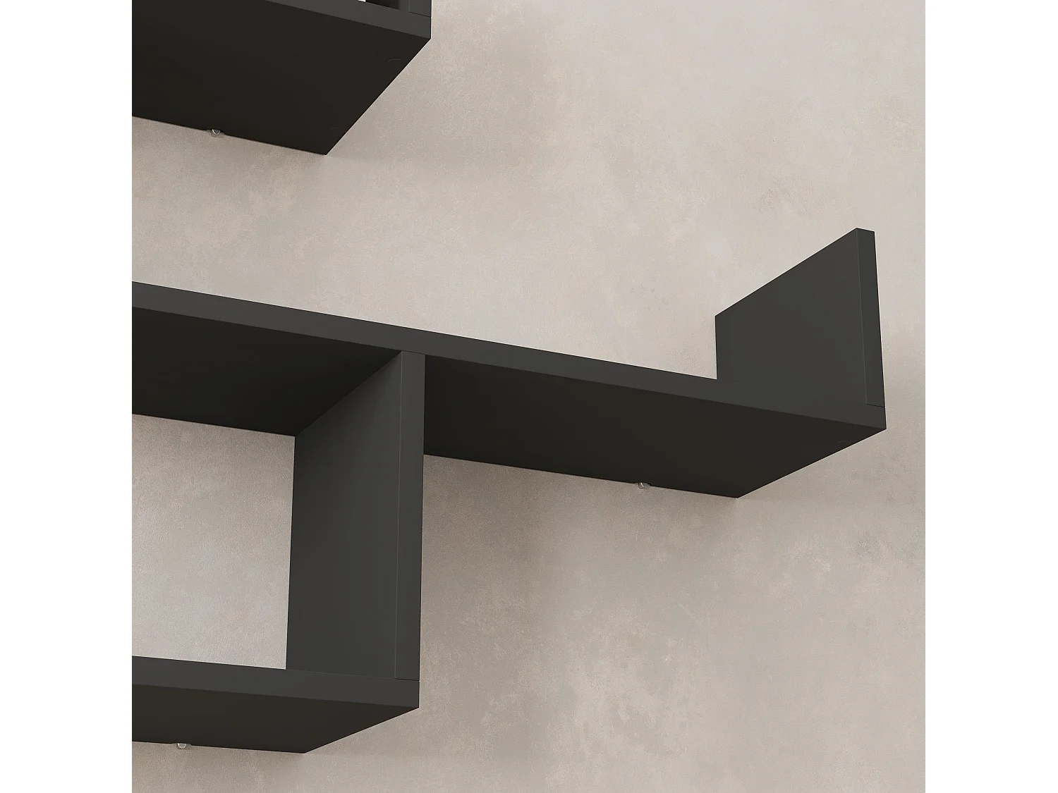 Etagère murale TIBET anthracite, 120x67x22