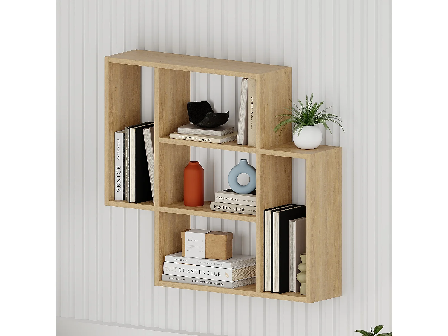 Wandregal MITO - 89 x 19,6 x 80,4 cm