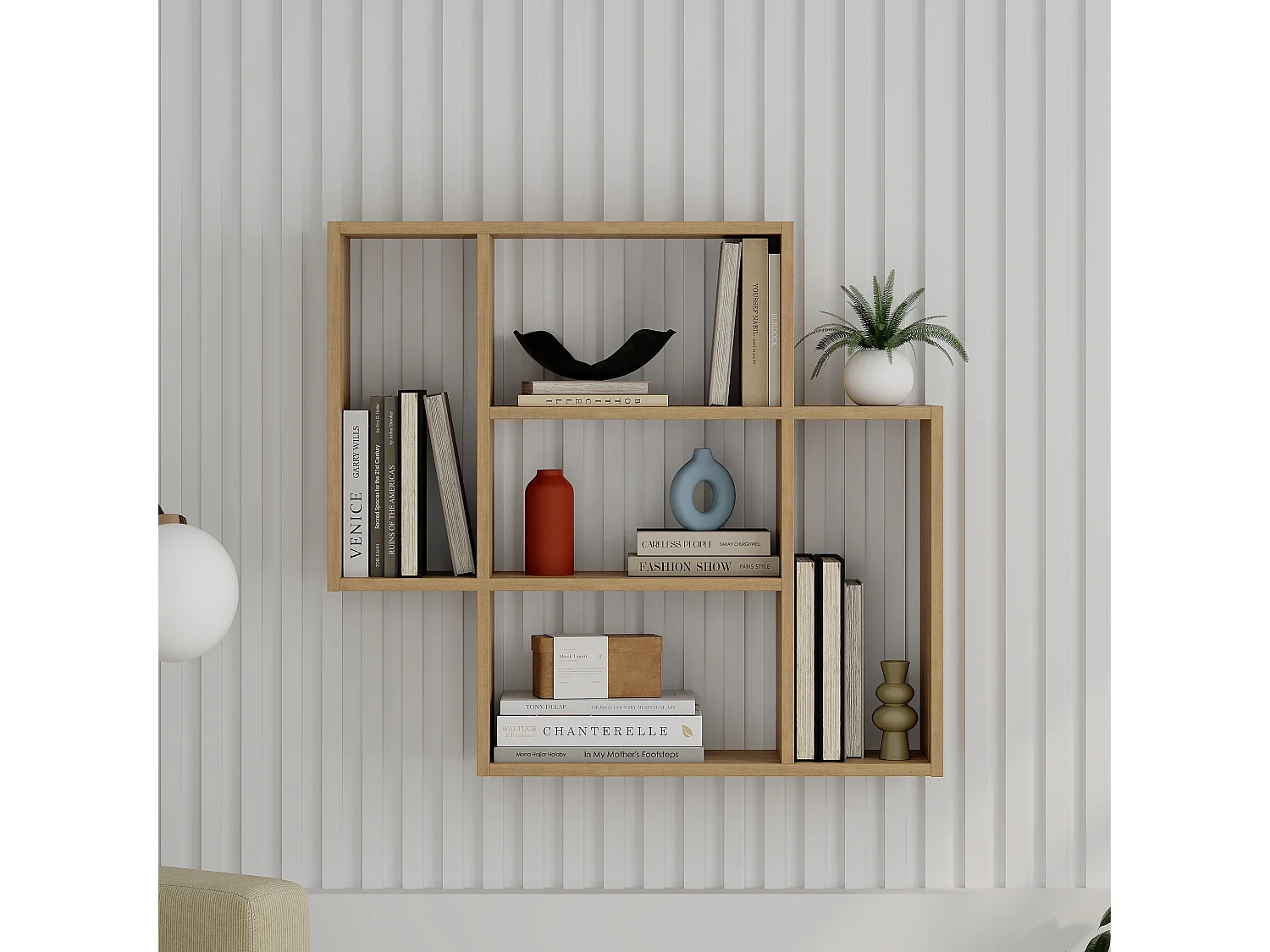 Wandregal MITO - 89 x 19,6 x 80,4 cm