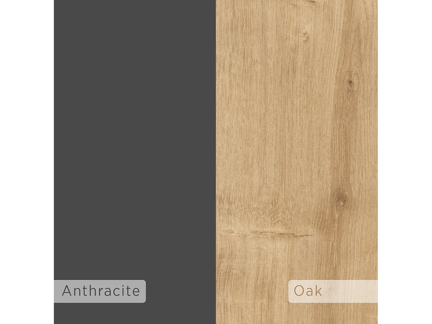 Kommode CLARA - Eiche- Anthrazit Grau - 142 x 35,6 x 83 cm