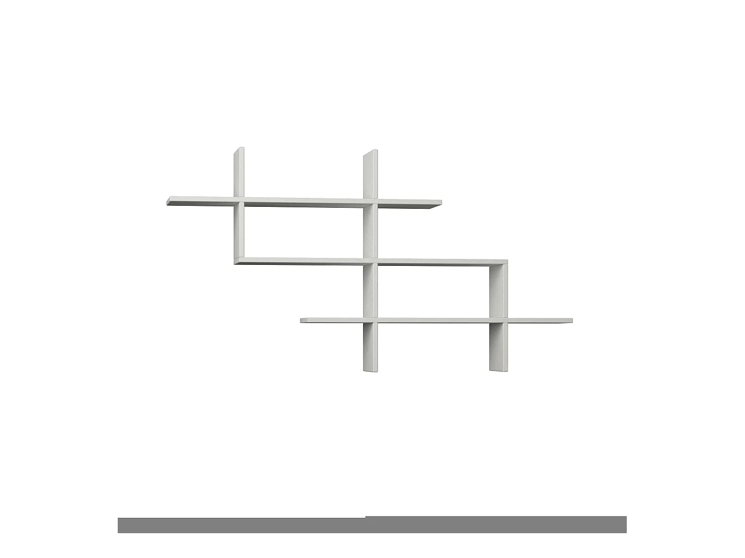 Wandregal HALIC-Weiß, 150x82x22