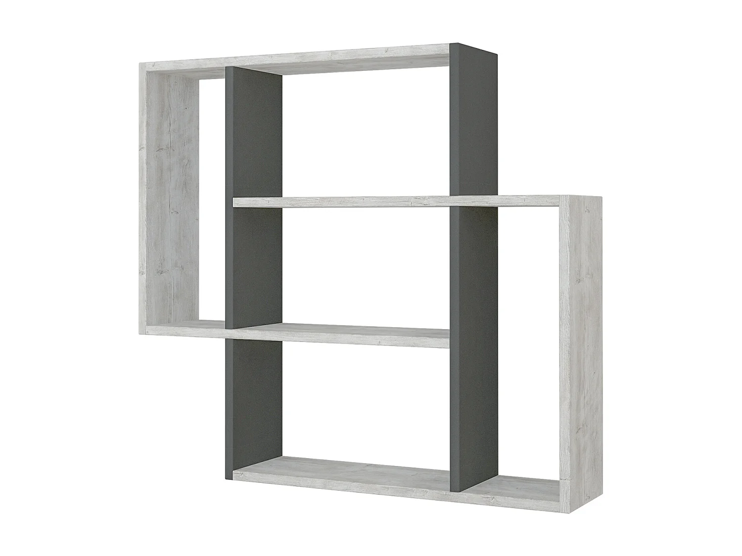 Regal MITO - Weiß, 89x81x20