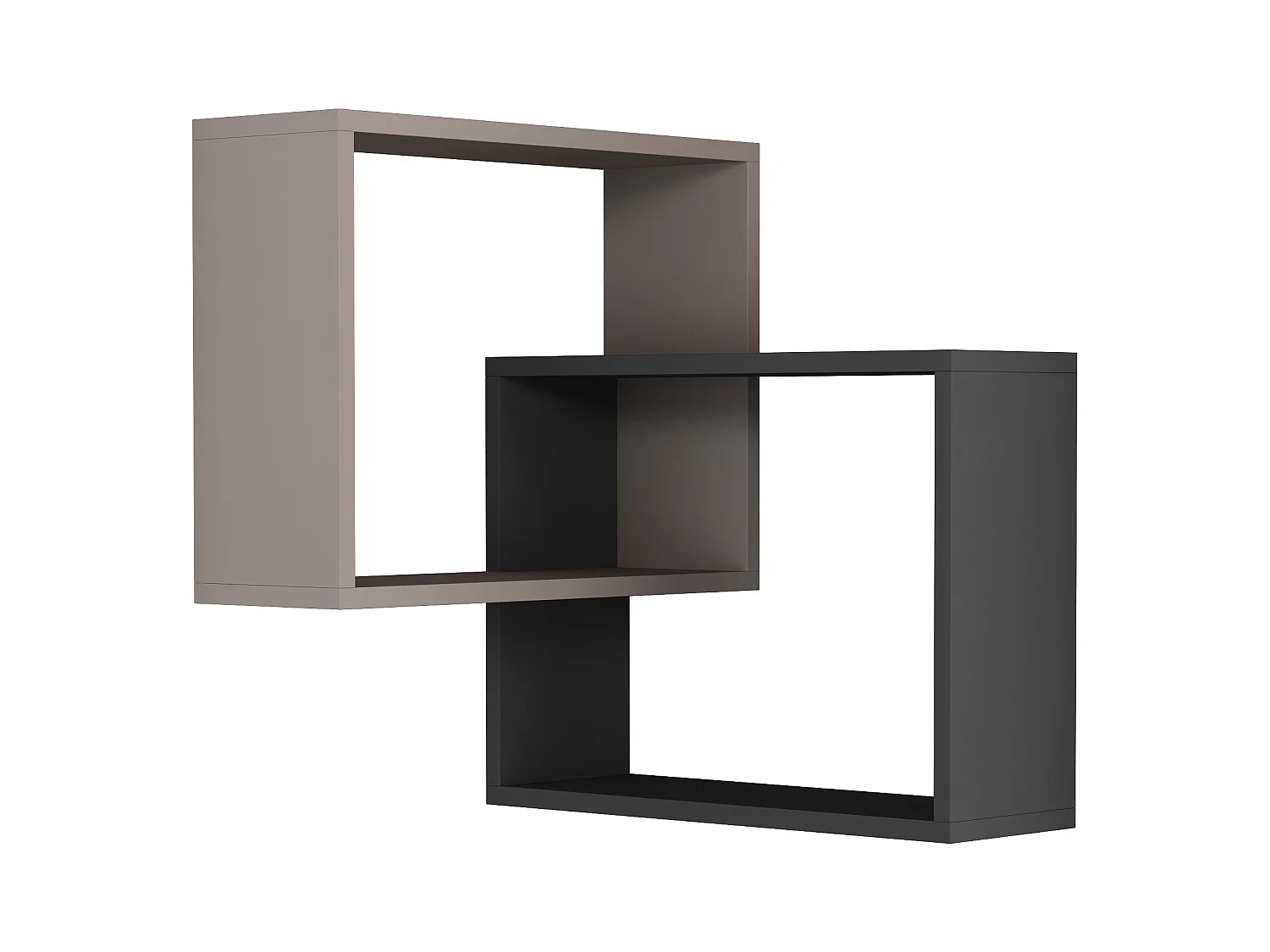 Wandregal RING-Eiche hell Beige, 60 x 20 x 68 cm