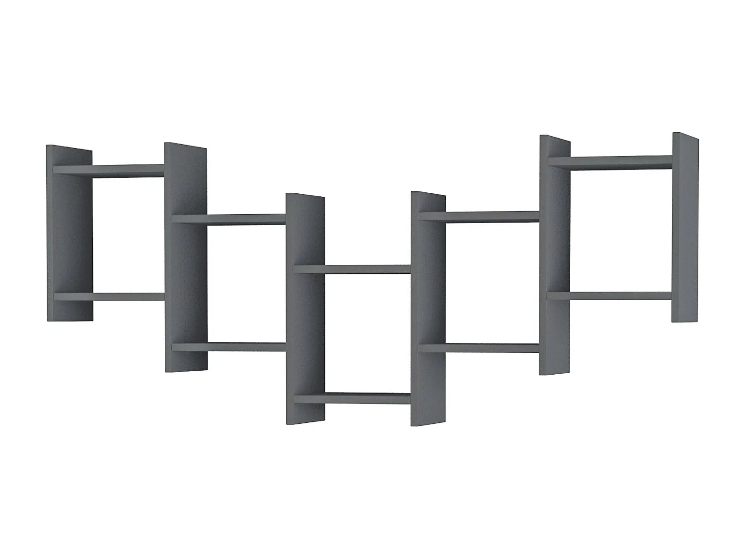 Etagère murale BAT - anthracite, 151 x 20 x 64 cm