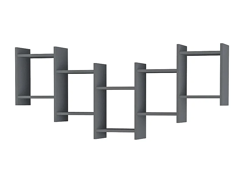 Etagère murale BAT - anthracite, 151 x 20 x 64 cm