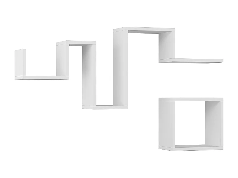 Regal FOLLOW - Weiß, 116x45x20