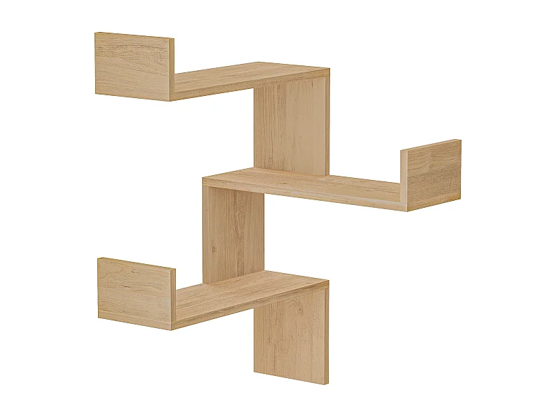 Mensola angolare LUKSA - rovere chiaro, 60x90x22