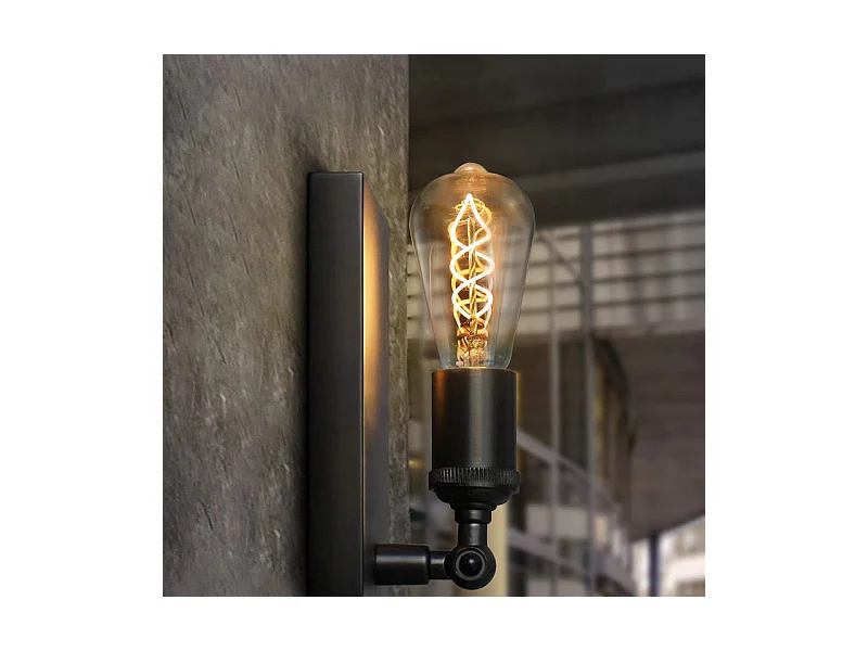 NETTLIFE, 3 ampollas LED E27, lámpara vintage ST64, ampolla rétro, blanco cálido, 4W, ampolla de filamento, 2200K.