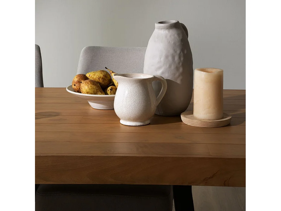 Tavolo da pranzo legno massiccio di mango naturale 90x78