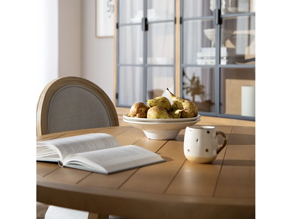 Tavolo da pranzo legno massiccio di mango naturale 130x77