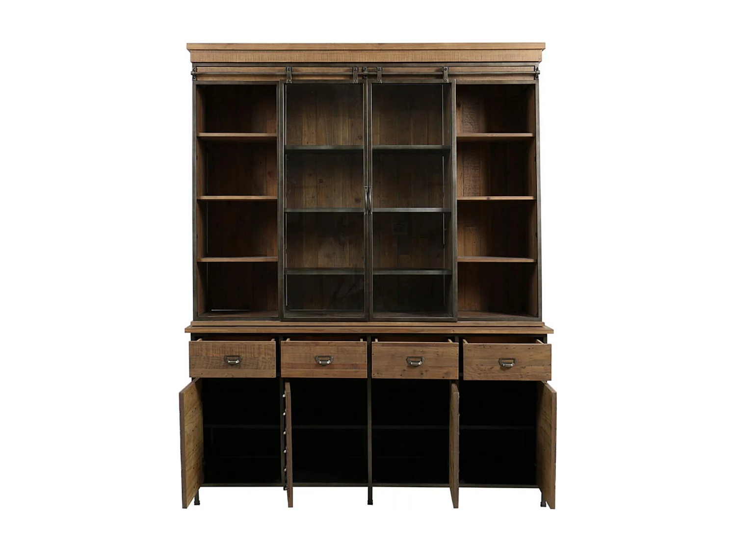 Buffet vitré Bois Marron - Manufacture Interior's