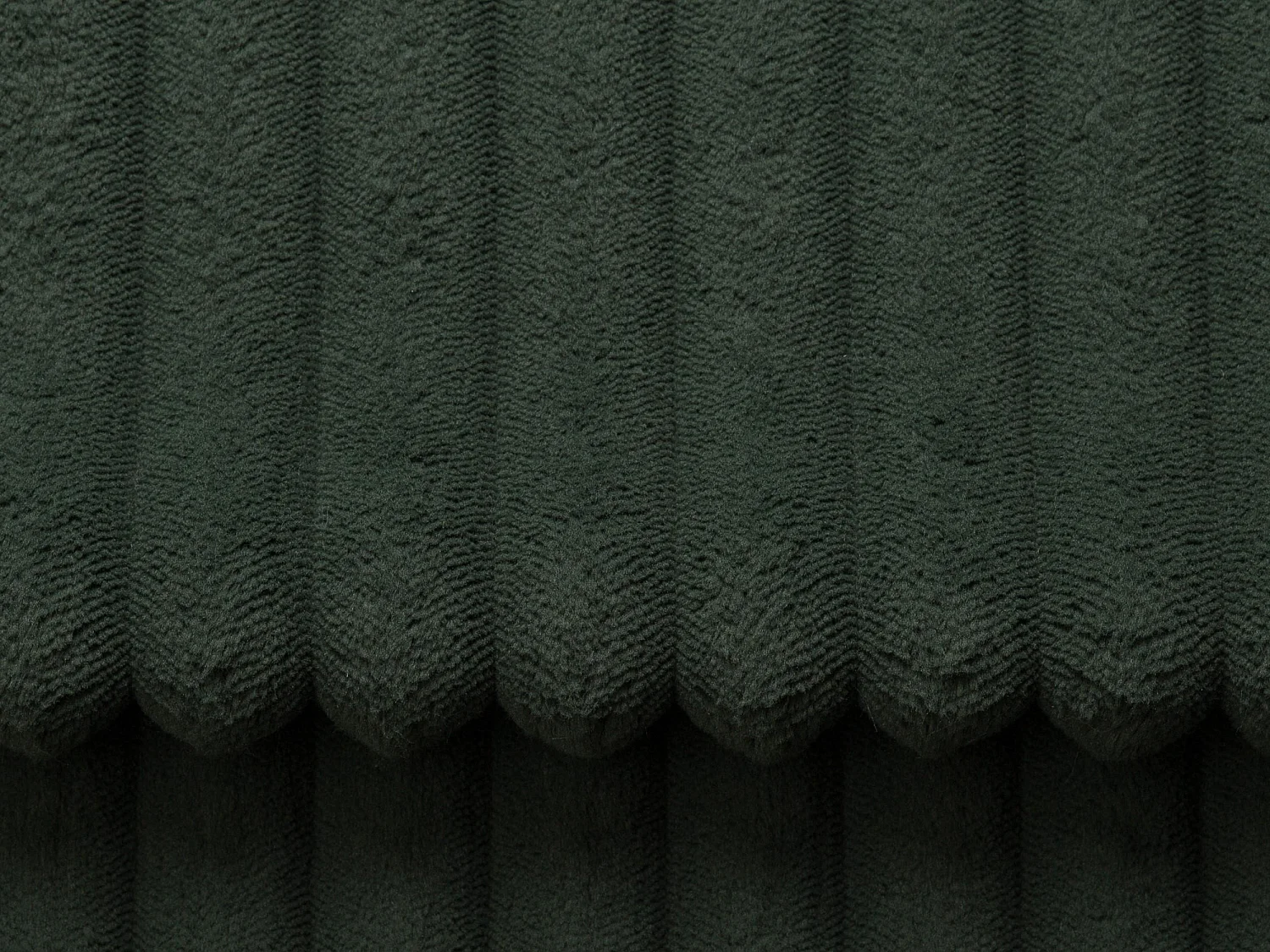 Ecksofa mit Schlaffunktion - Ecke rechts - grob gerippter Cord - Grün - AMELIA