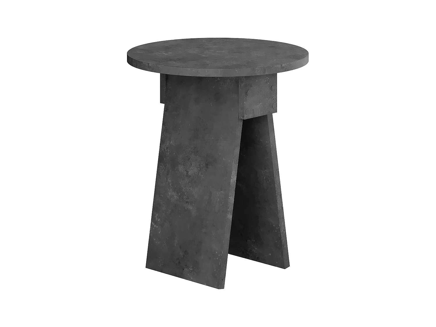 Decortie Gris Rétro 42x42x50cm Table d'appoint, panneau de particules, table basse, Chen