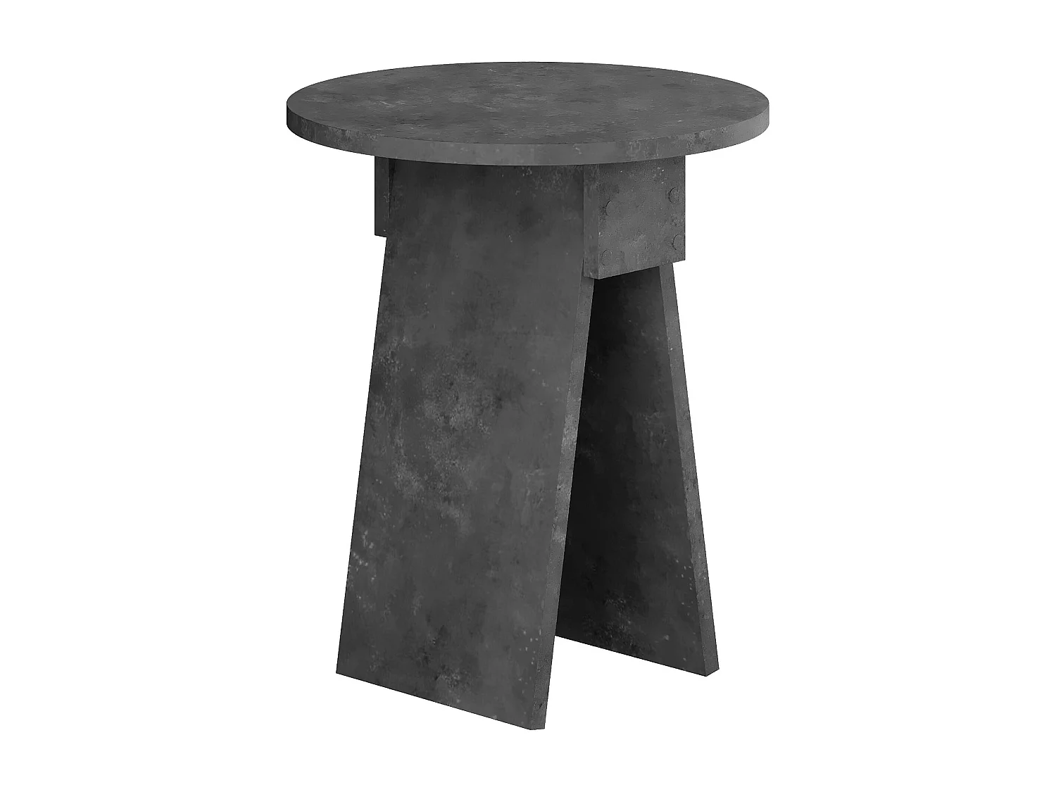 Decortie Gris Rétro 42x42x50cm Table d&#039;appoint, panneau de particules, table basse, Chen