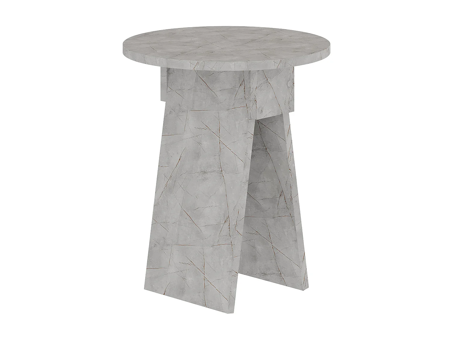 Decortie Effet Marbre Doré 42x42x50cm Table d'appoint, panneau de particules, table basse, Chen