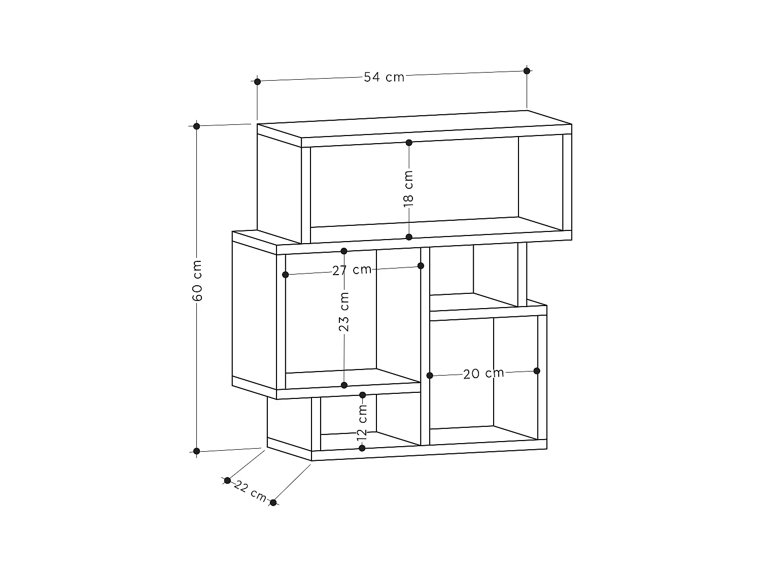 Table d'appoint KARMA- beige, 59x61x22