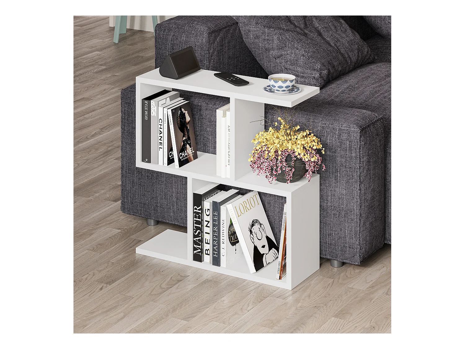 Kaffeetisch HOMEMANIA- Weiß, 60x60x20