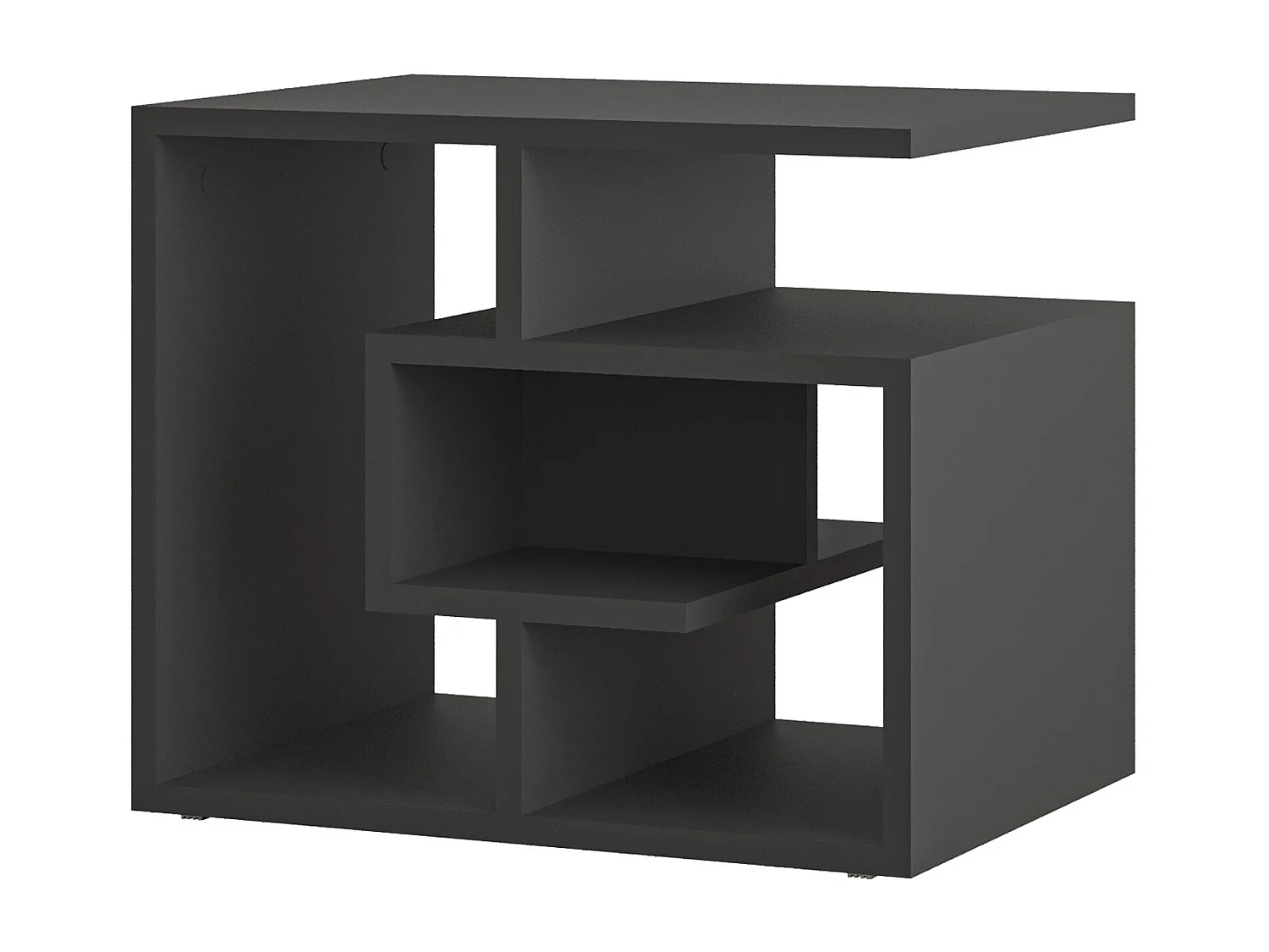 Salontafel LABIRENT- antracietgrijs, 54x45x40