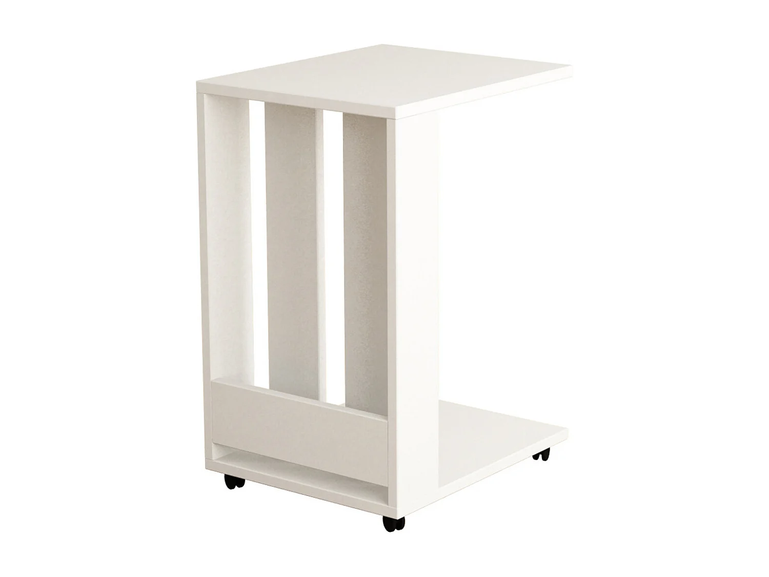 Table d'appoint EDI blanc, 37x60x45