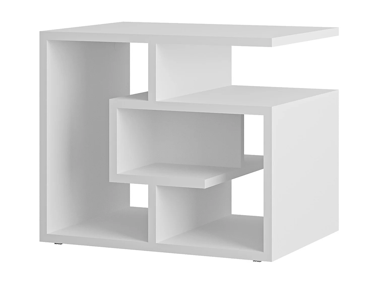 Tavolino LABIREN- bianco, 54x45x40