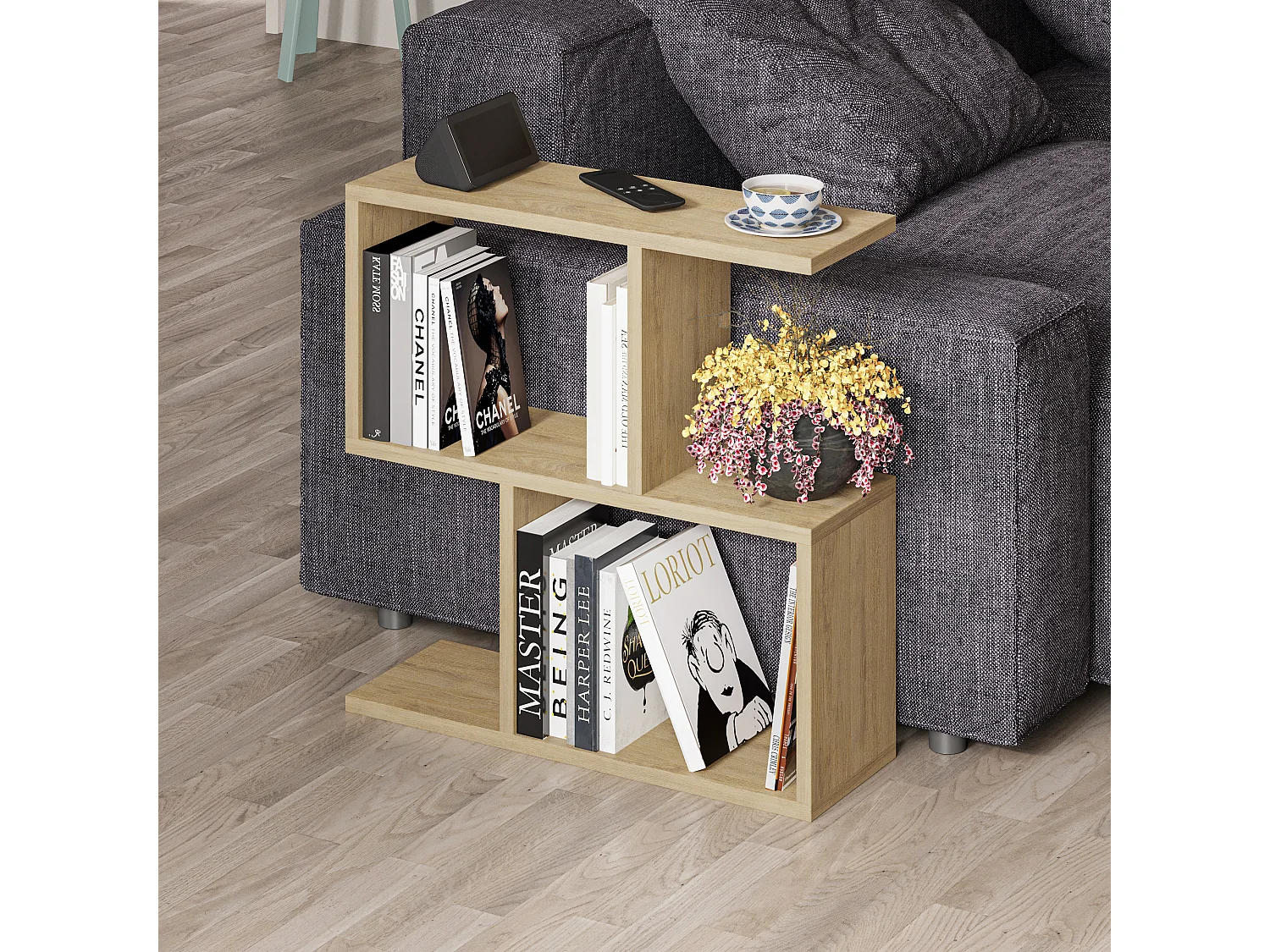 Tavolino HOMEMANIA- colore naturale chiaro, 60x60x20