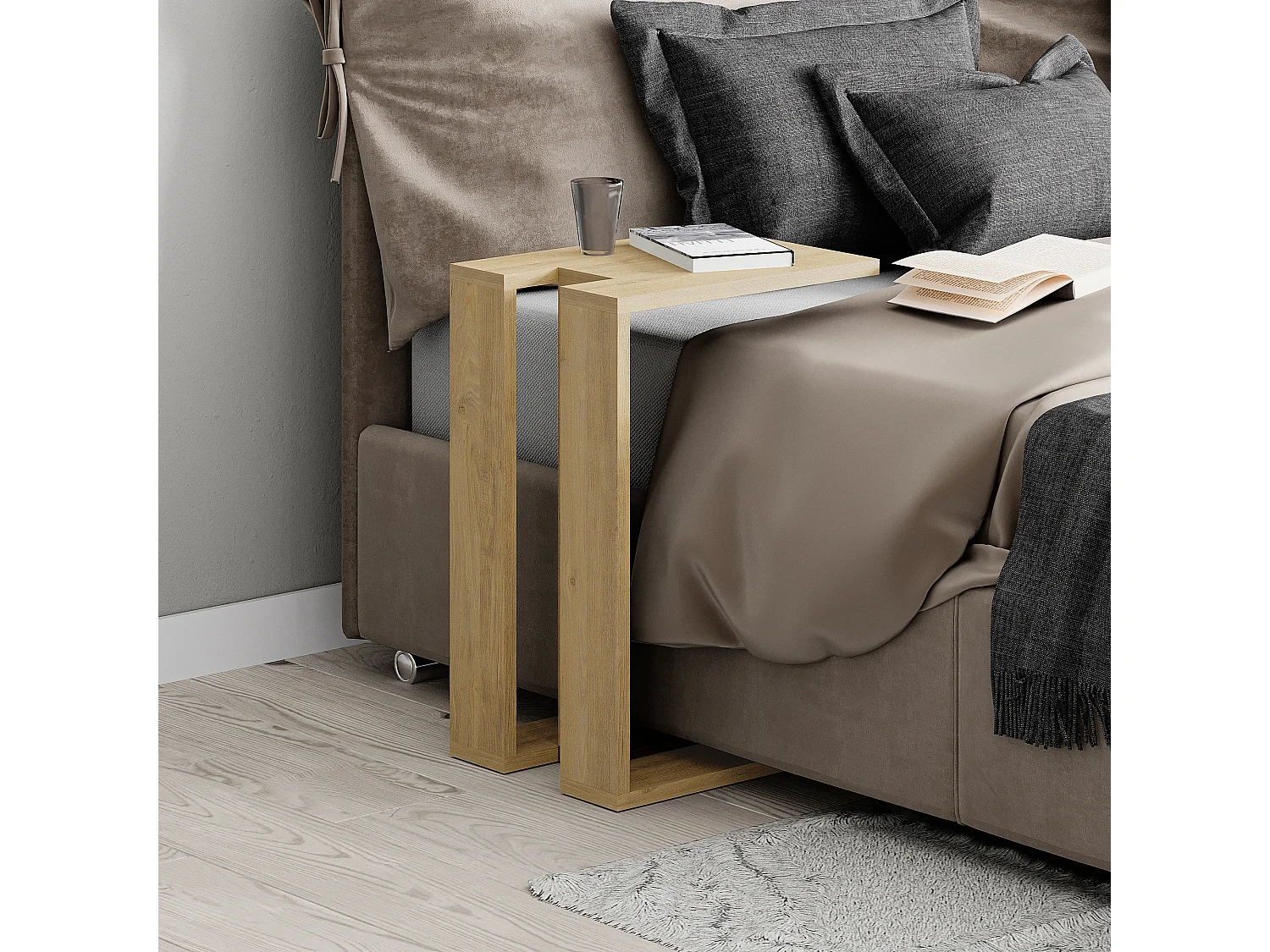 Beistelltisch MUJU C MODELL - Eiche - 30 x 40 x 57 cm