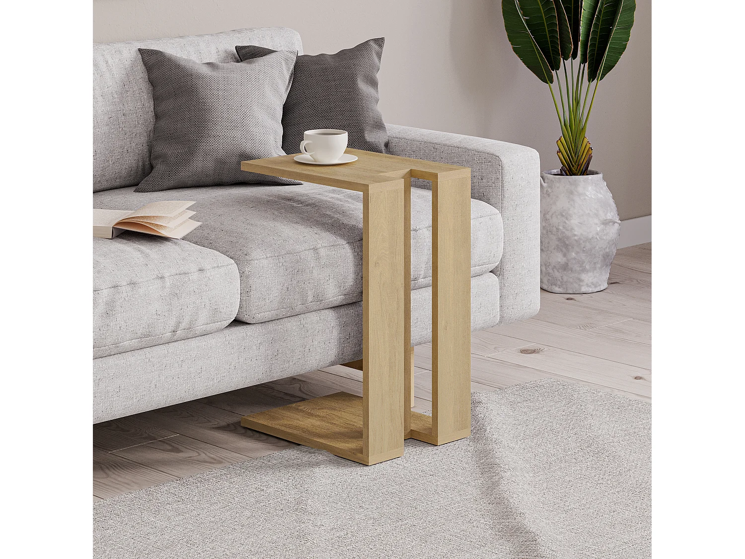 Beistelltisch MUJU C MODELL - Eiche - 30 x 40 x 57 cm