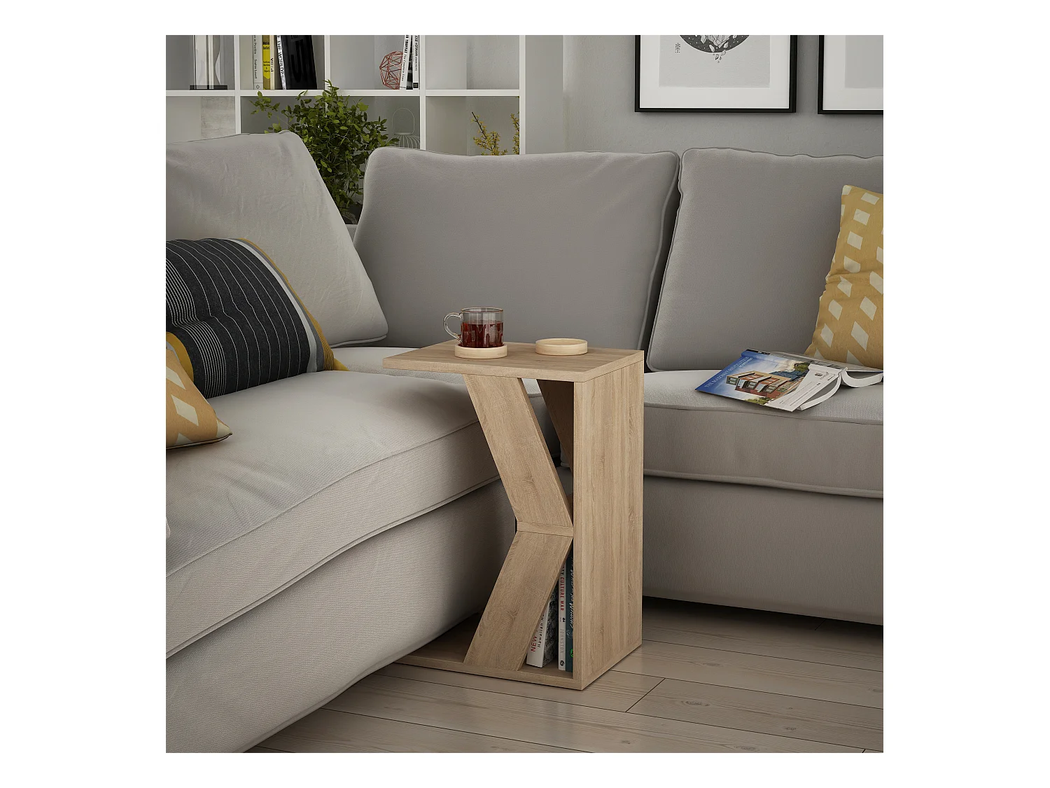 Beistelltisch NAZE- Beige, 30x57x40
