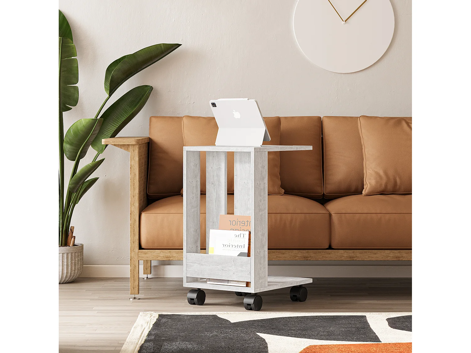 Beistelltisch EDI -  Altweiß - 37 x 45 x 60 cm