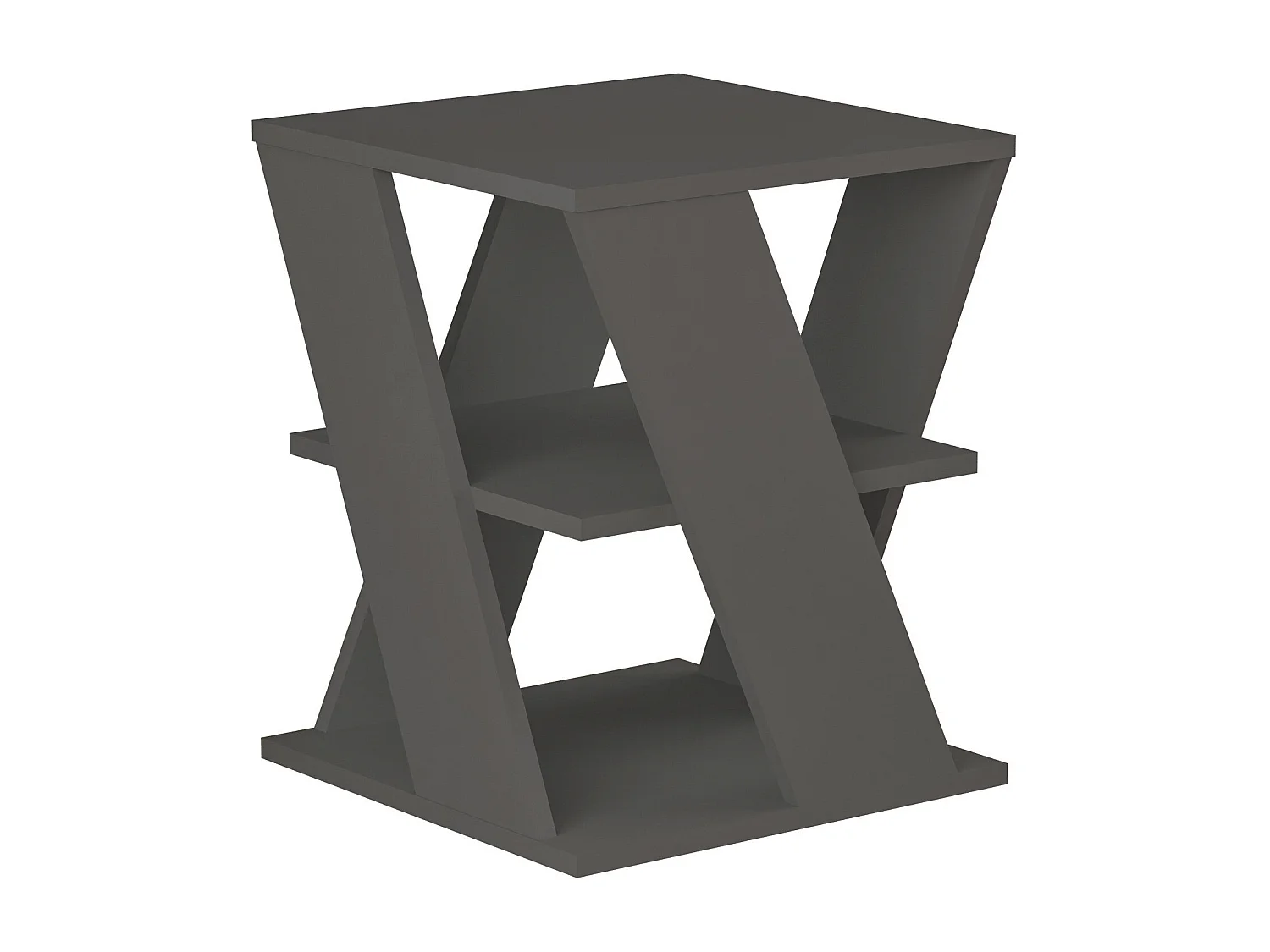 Table basse CYCLO- naturel foncé, 55x55x55