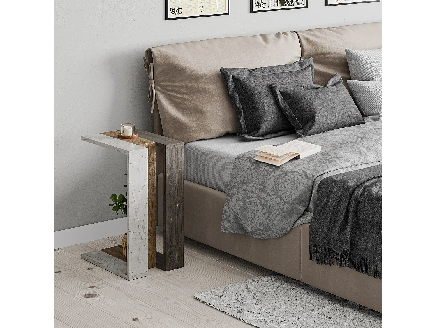 Beistelltisch MUJU C MODELL - 30 x 40 x 57 cm