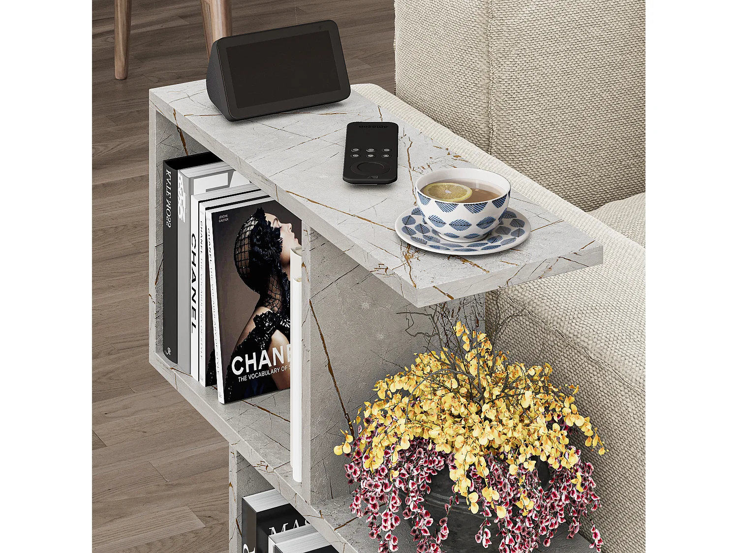 Beistelltisch HOMEMANIA-Lagina - 60 x 20 x 60 cm