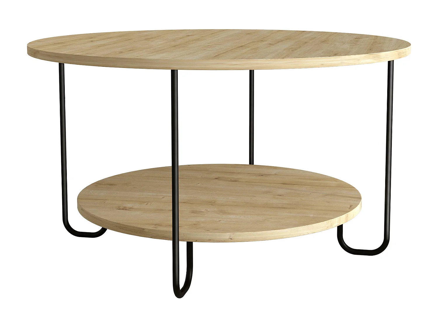 Beistelltisch CORRO  -  Eiche - 80 x 80 x 45 cm