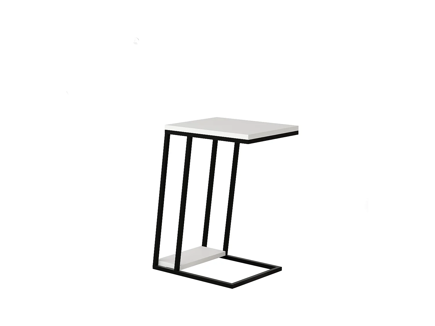 Beistelltisch PAL C MODELL  - weiß - 30 x 40 x 57 cm