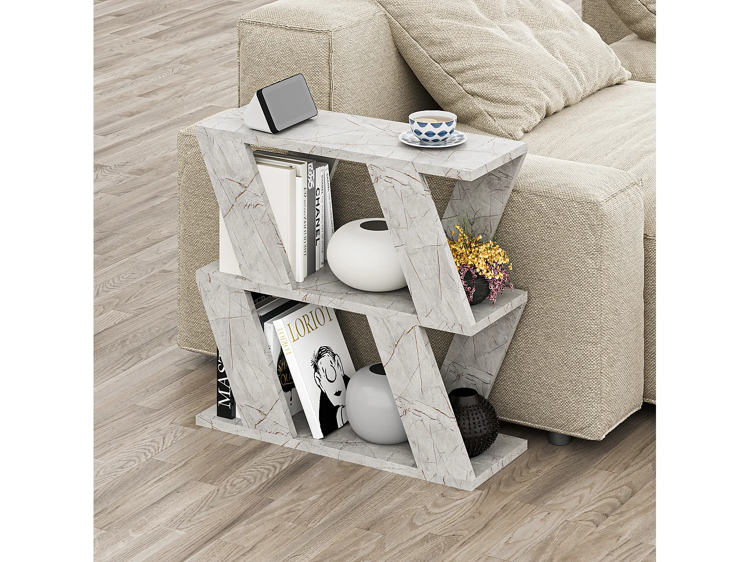 Beistelltisch LAZENA - 60 x 21,2 x 55,4 cm