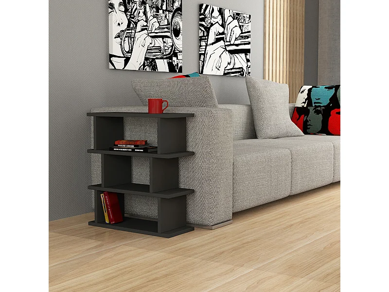 Tavolino TOTEM- grigio antracite, 54x60x22