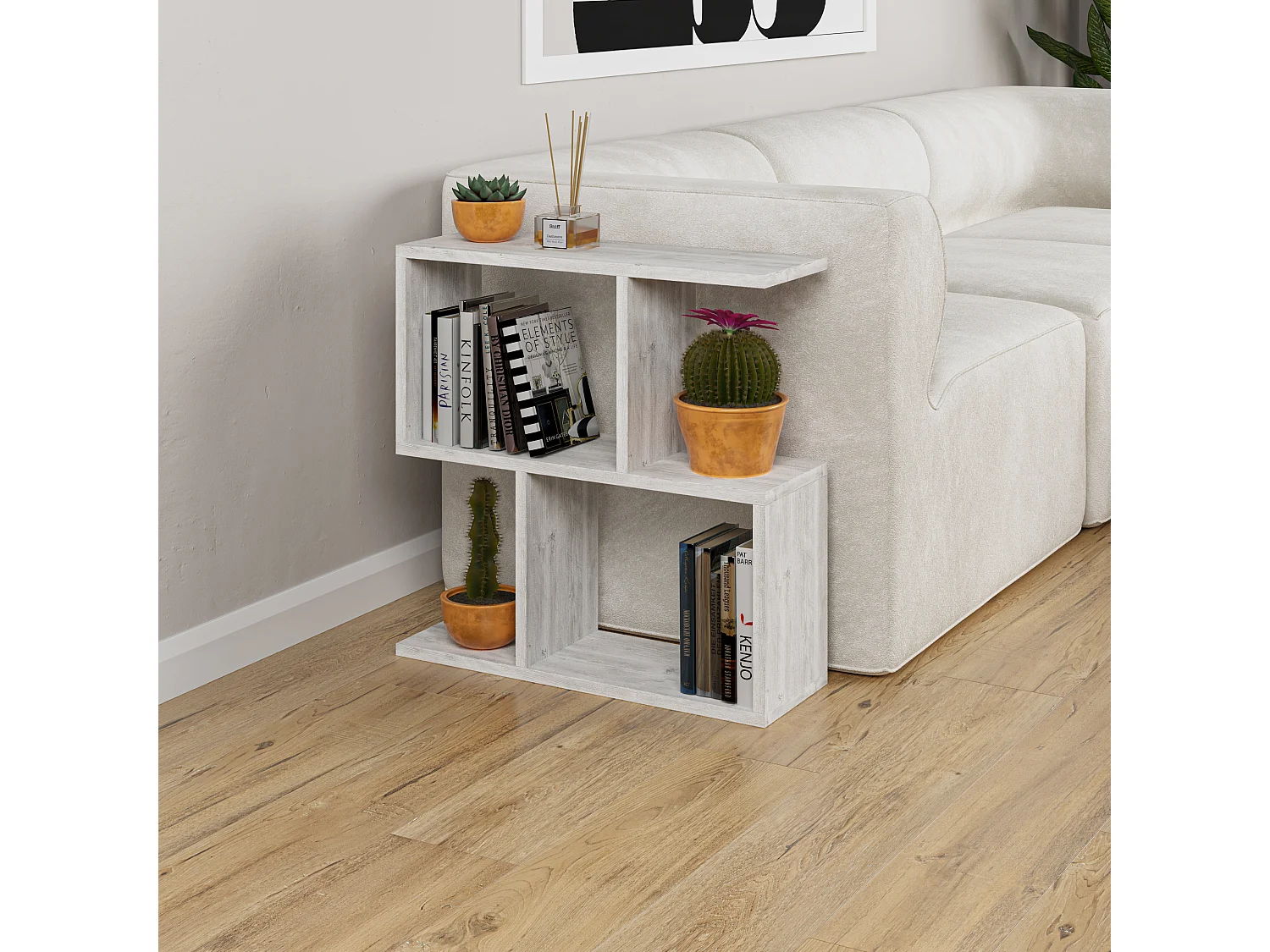 Kaffeetisch HOMEMANIA- Naturfarben hell, 60x60x20