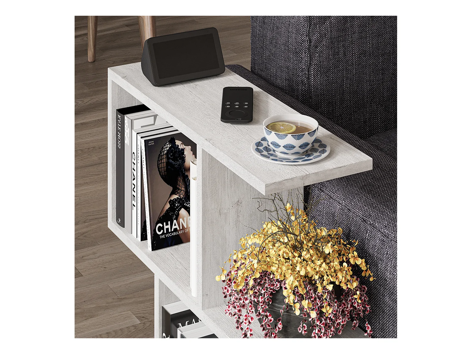 Kaffeetisch HOMEMANIA- Naturfarben hell, 60x60x20