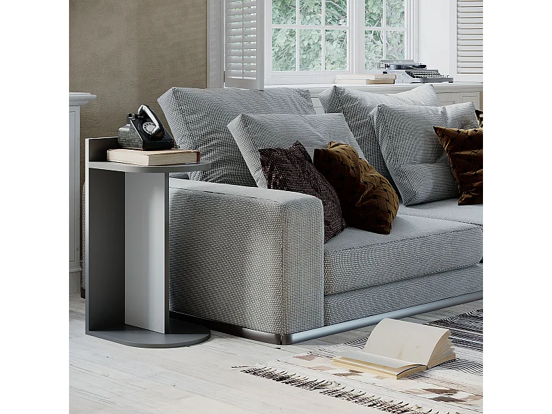 Beistelltisch DOM- Weiß, 30x61x34