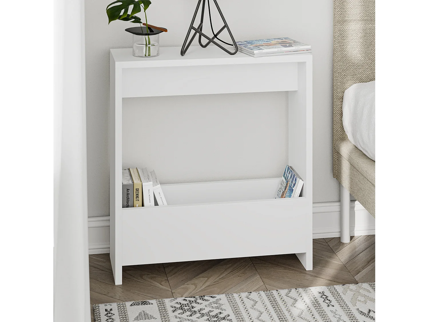 Table d'appoint SIMPI - couleur naturel clair, 55x60x20