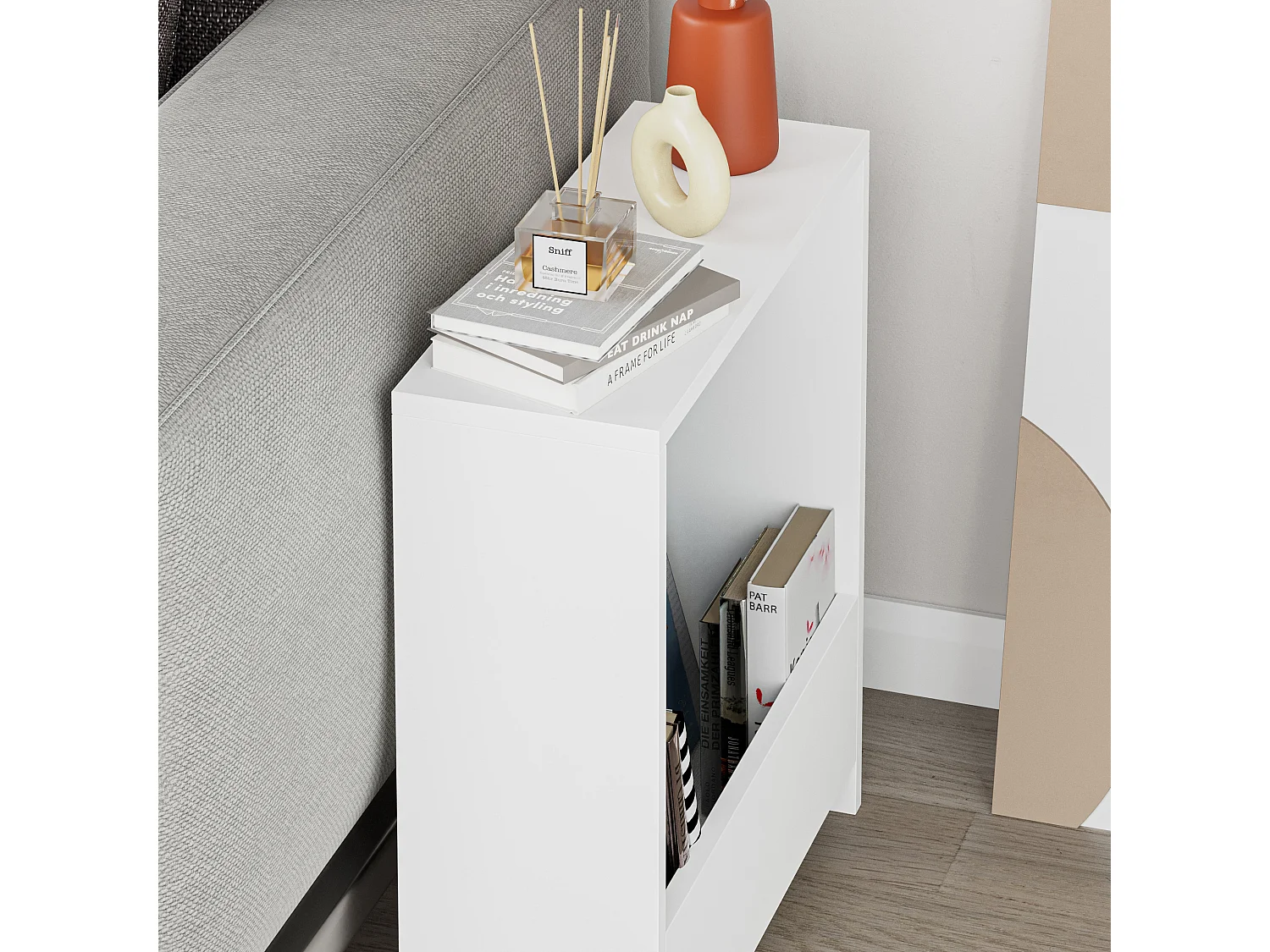 Table d'appoint SIMPI - couleur naturel clair, 55x60x20