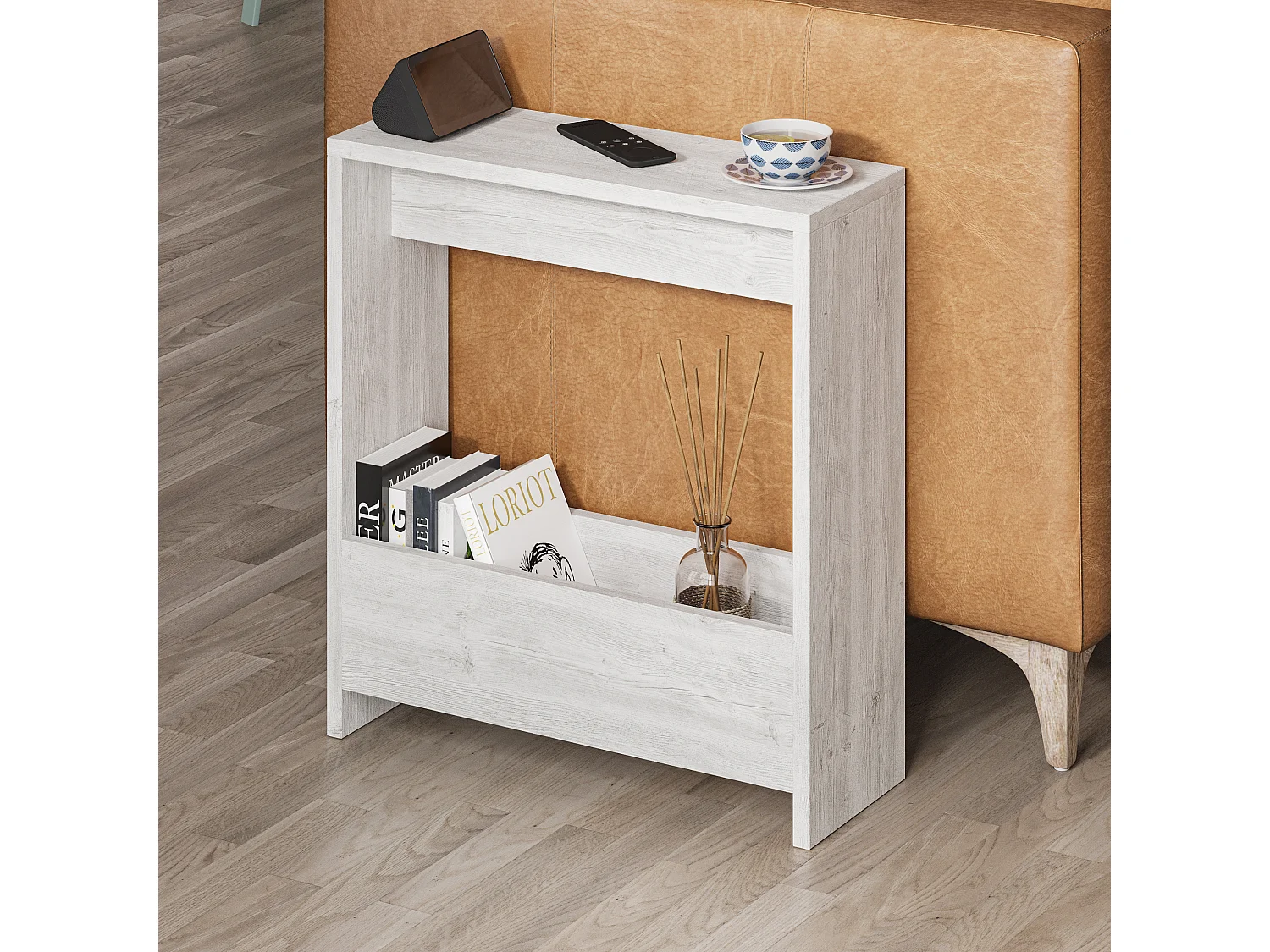 Table d'appoint SIMPI- blanc, 55x60x20