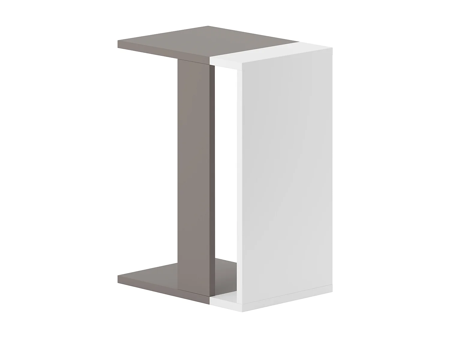 Table d'appoint ZETTI- blanc, 30x57x40