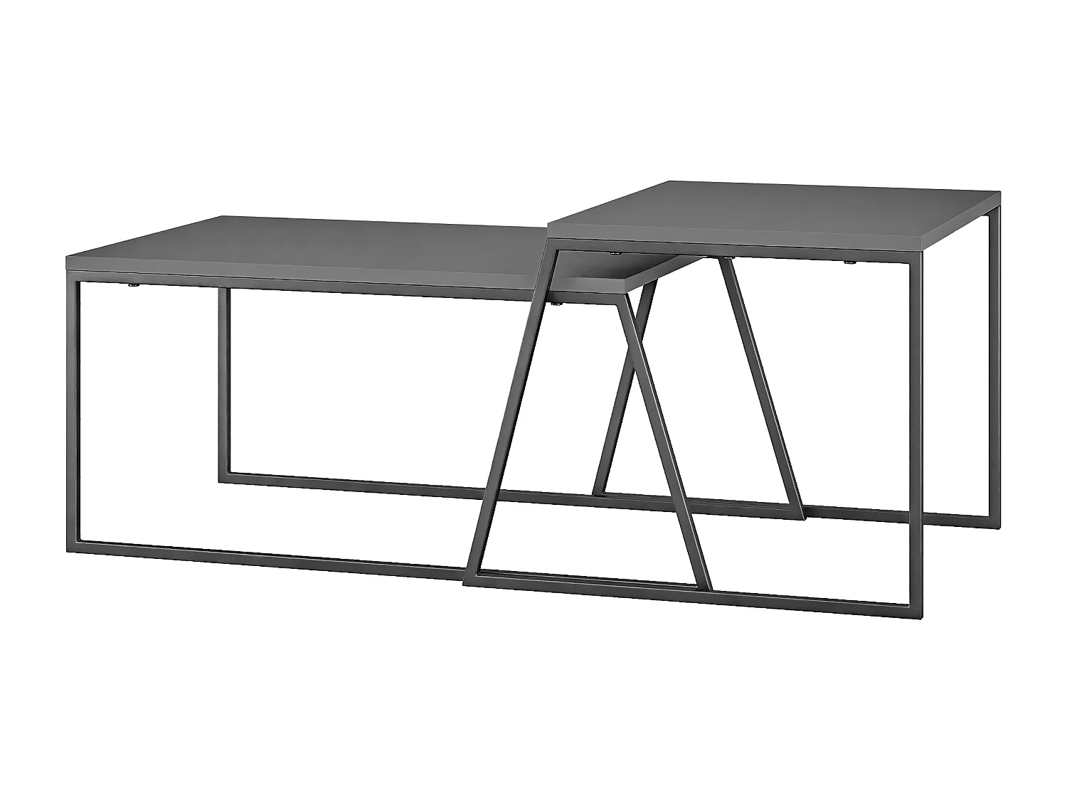 Couchtisch PAL -  Anthrazit Grau - 88 x 50 x 38 cm