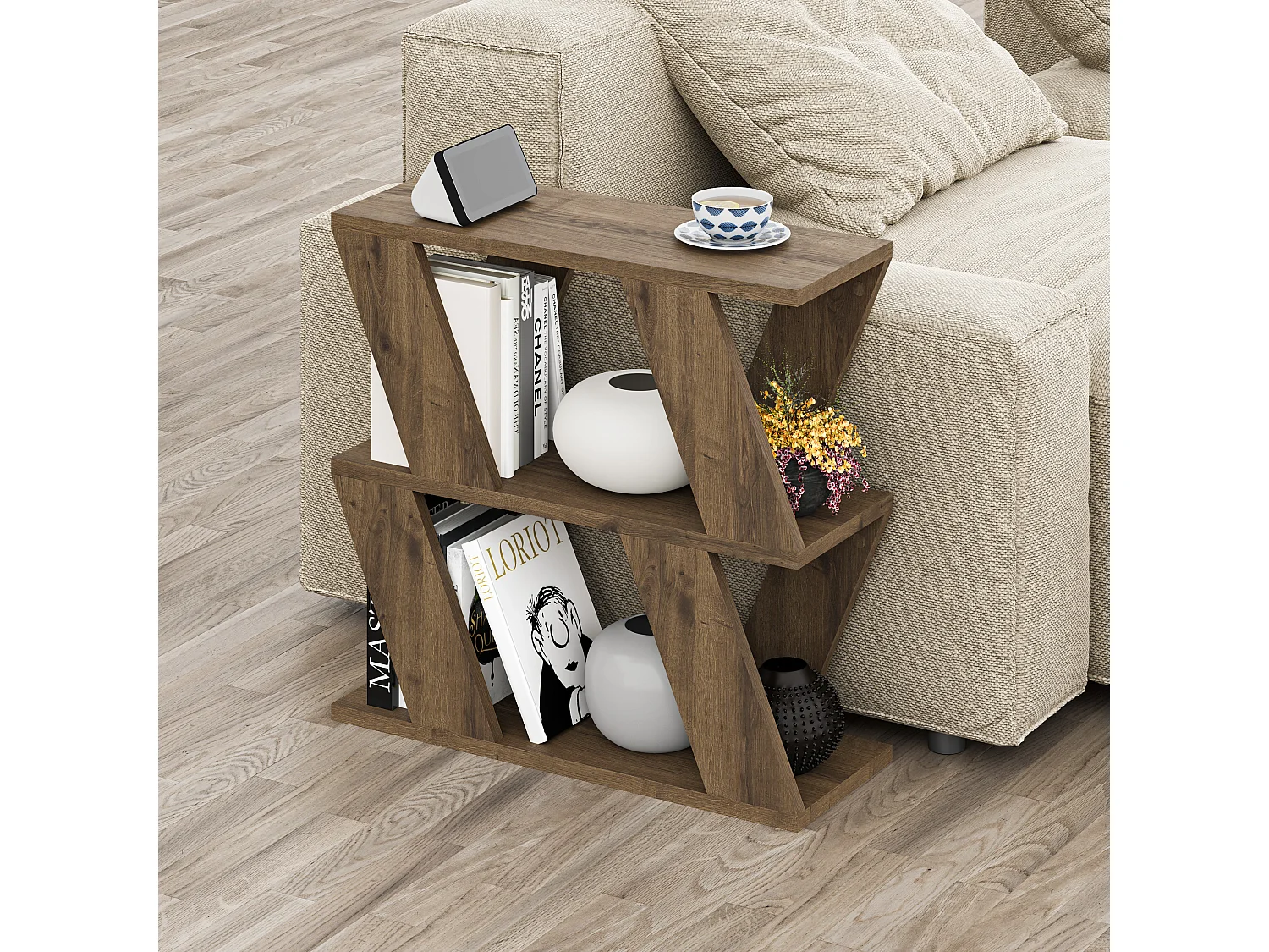 Beistelltisch LAZENA - 60 x 21,2 x 55,4 cm