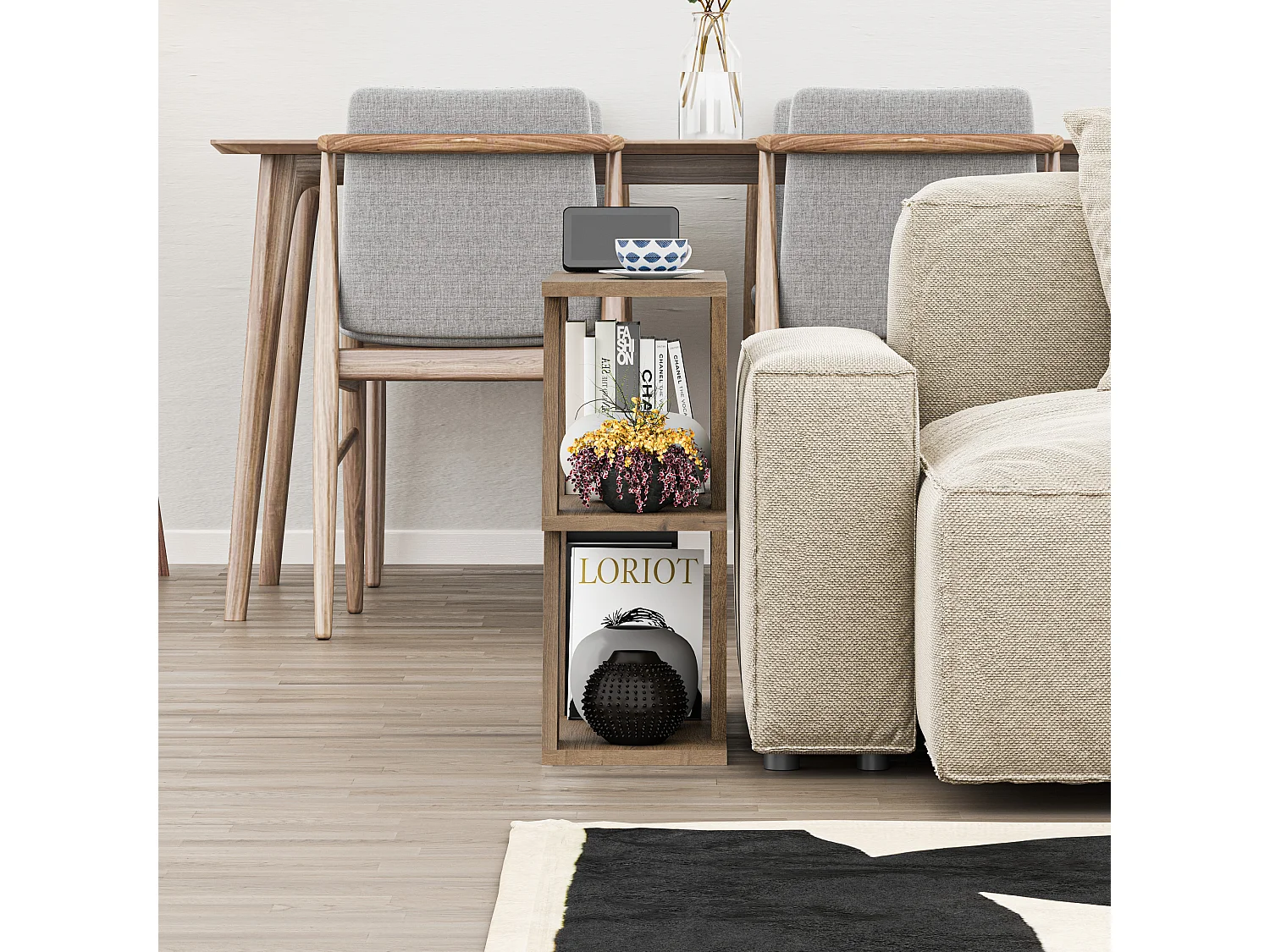 Beistelltisch LAZENA - 60 x 21,2 x 55,4 cm