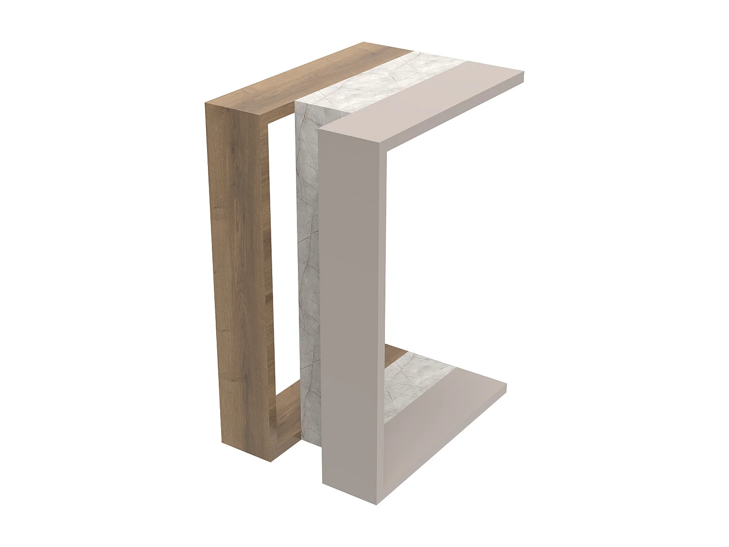 Beistelltisch MUJU C MODELL Bunt - 30 x 40 x 57 cm