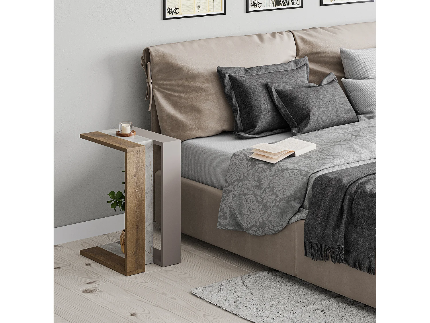 Beistelltisch MUJU C MODELL Bunt - 30 x 40 x 57 cm