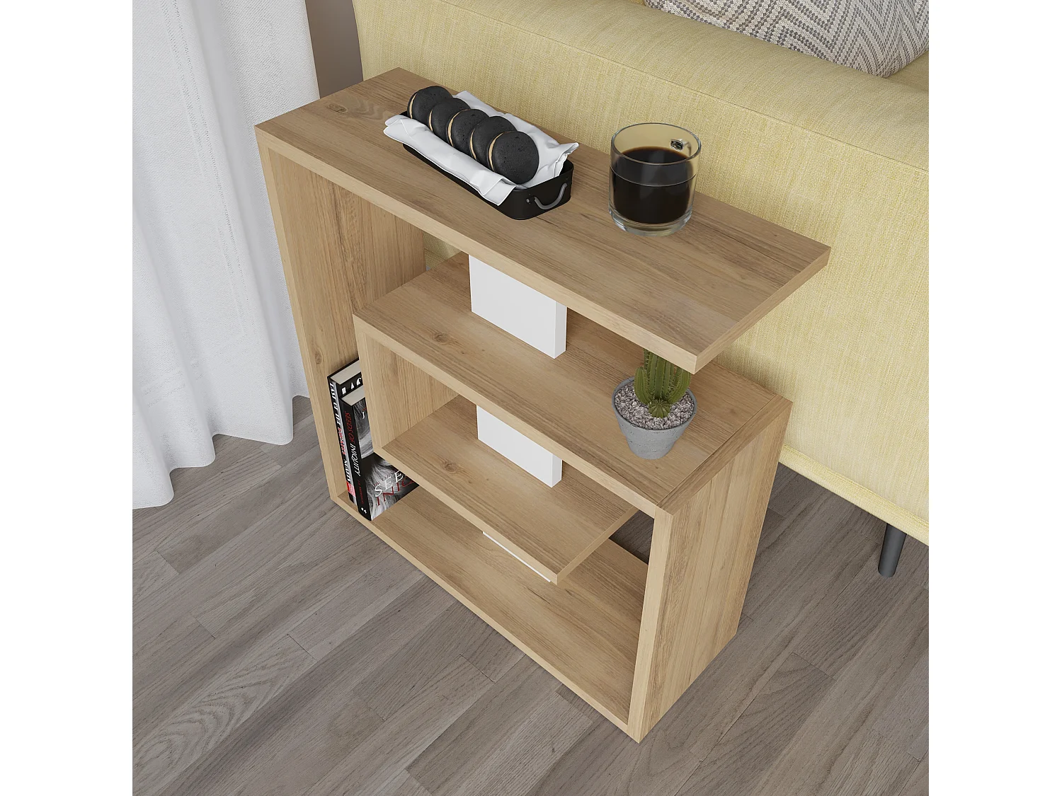 Beistelltisch SALY- Beige, 55x57x20